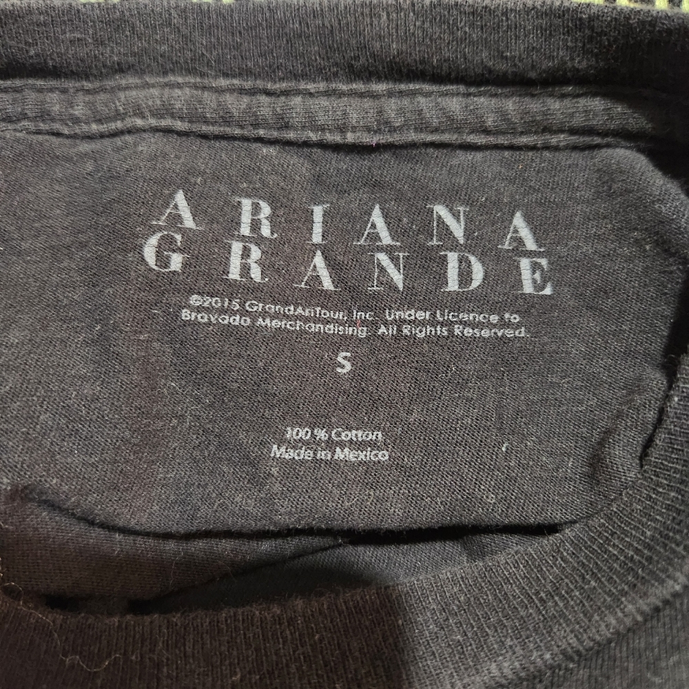 Ariana Grande Womens S 2015 Honeymoon Tour T Shirt Black Crewneck Cotton - Picture 5 of 7